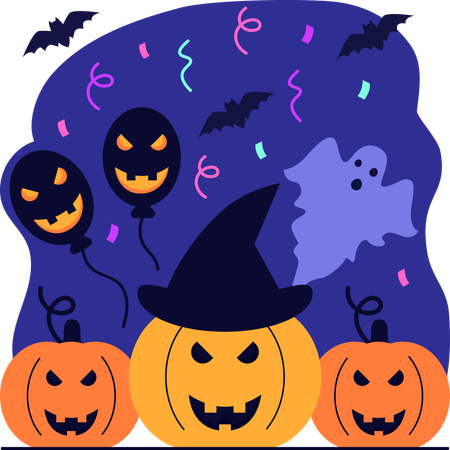 Halloween celebration  Illustration