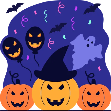 Halloween celebration  Illustration