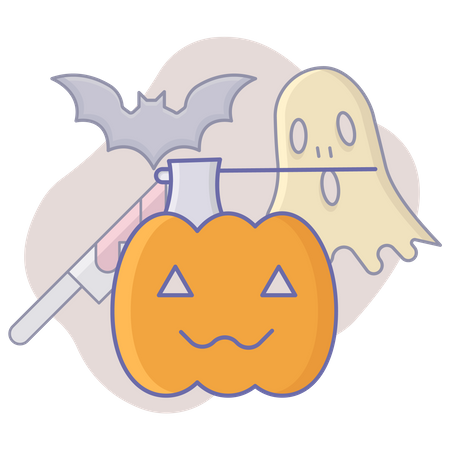 Citrouille d'Halloween  Illustration