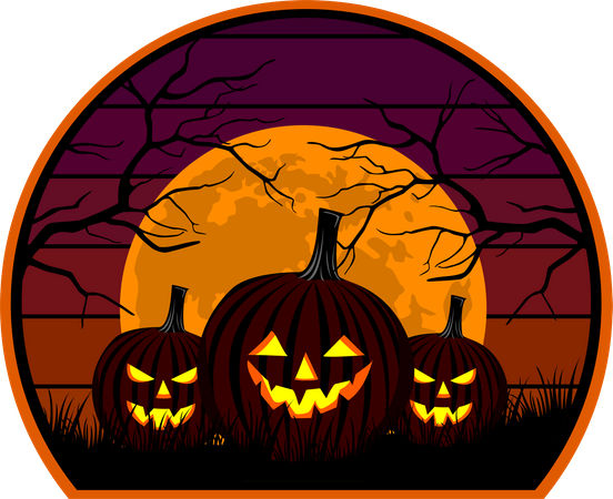 Citrouille d'Halloween  Illustration