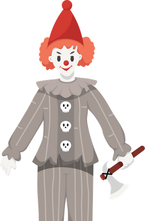 Halloween Clown  Illustration