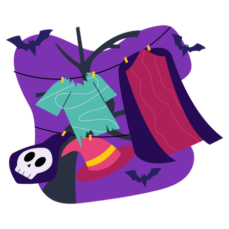 Halloween Costume Illustration