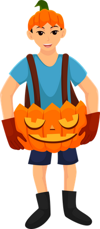 Halloween Costume Pumpkin  Illustration
