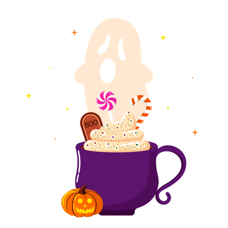 Halloween cup  Illustration