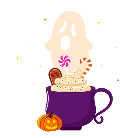 Halloween cup  Illustration