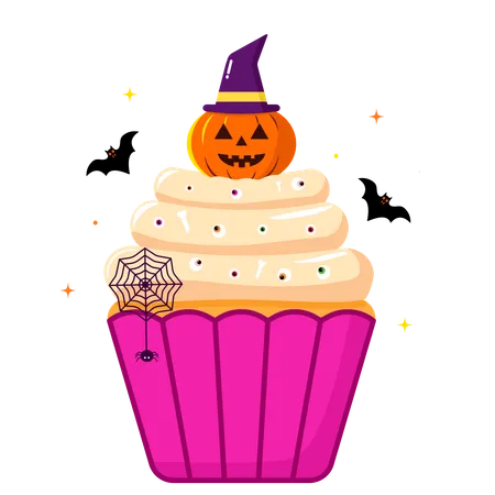 Halloween-Cupcakes  Illustration