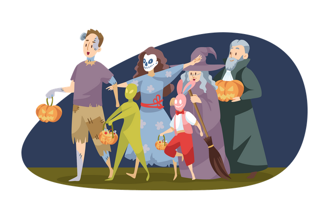 Halloween day celebration  Illustration