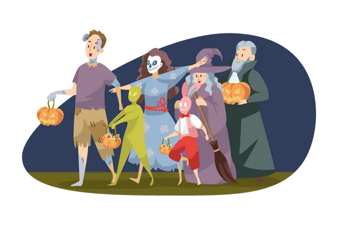 Halloween day celebration  Illustration