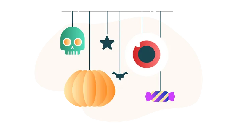Halloween Decoration Illustration