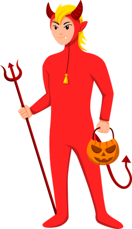 Halloween Devil  Illustration