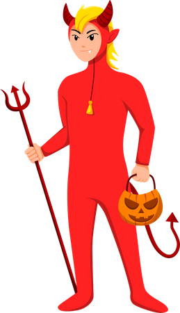 Halloween Devil  Illustration