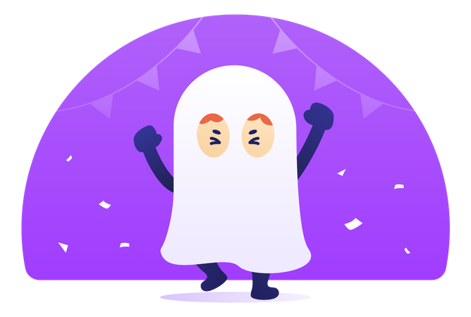 Fantasma de Halloween  Ilustração