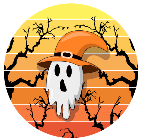 Halloween Geist  Illustration