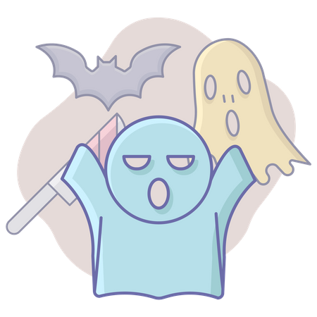 Halloween ghost Illustration