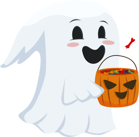 Halloween Ghost Character  Illustration