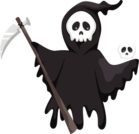 Halloween Ghost Skeleton  Illustration