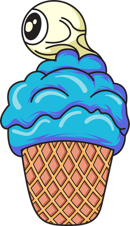 Glace d'Halloween  Illustration