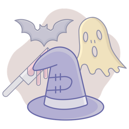 Halloween hat  Illustration