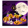 illustration halloween haunted house
