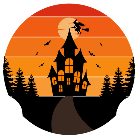 Halloween-Haus  Illustration