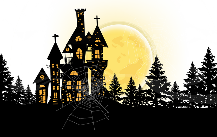 Halloween home Illustration