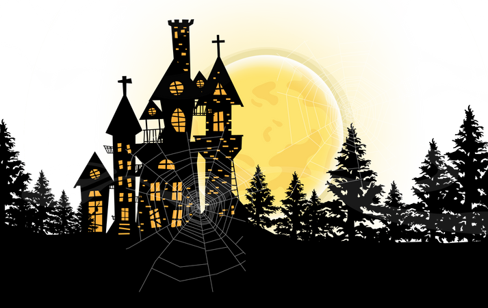 Halloween home  Illustration