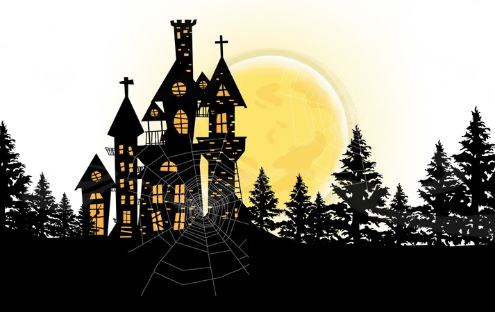 Halloween home  Illustration