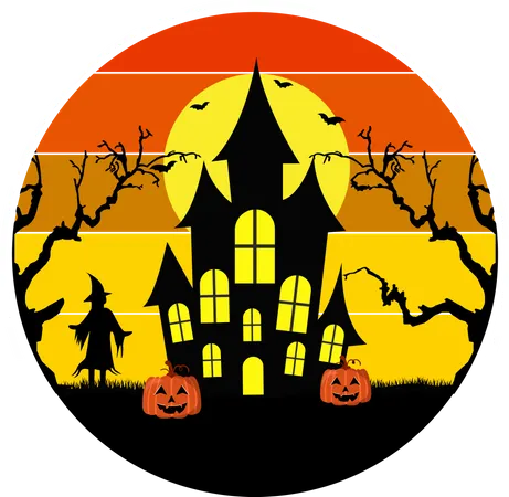 Halloween House  Illustration