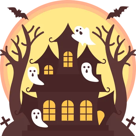 Halloween House  Illustration