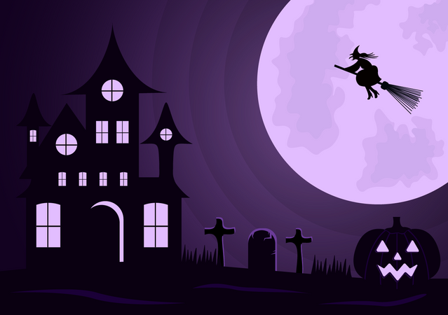 Halloween House  Illustration