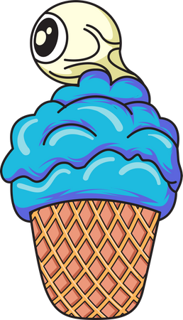 Halloween Ice Cream  Illustration