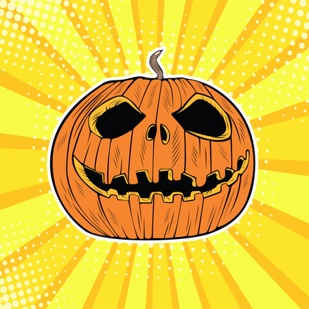 Testa di zucca di Halloween Jack  Illustration