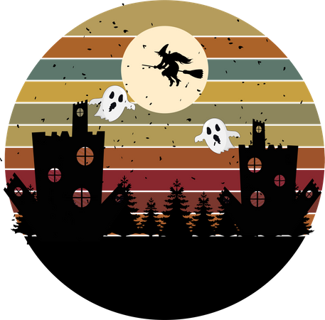 Halloweennacht  Illustration