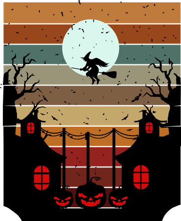 Halloweennacht  Illustration