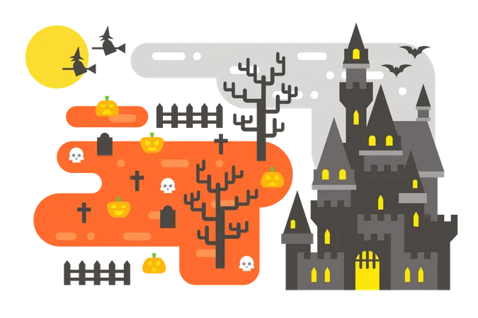 Halloween night  Illustration