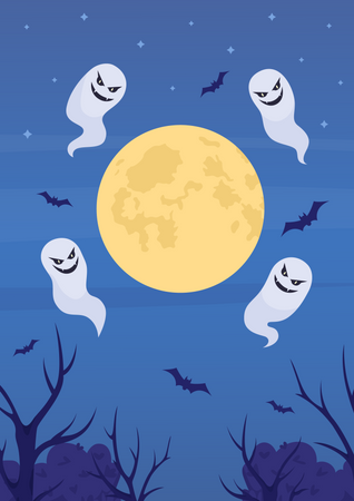 Halloween night Illustration