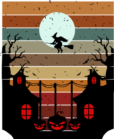 Halloween Night Illustration