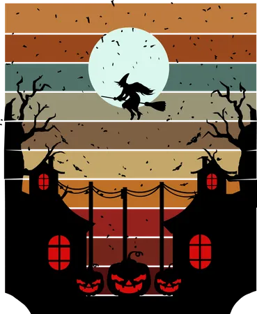 Halloween Night Illustration