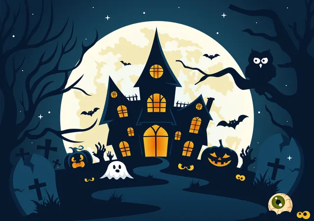 Halloween Night  Illustration