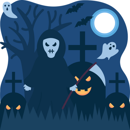 Halloween Night  Illustration