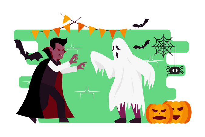 Halloween party Illustration