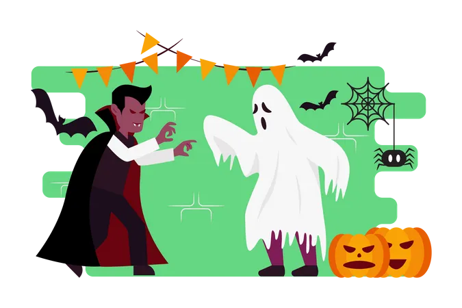 Halloween party Illustration