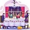 halloween party celebration illustration