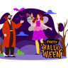 halloween party celebration illustration