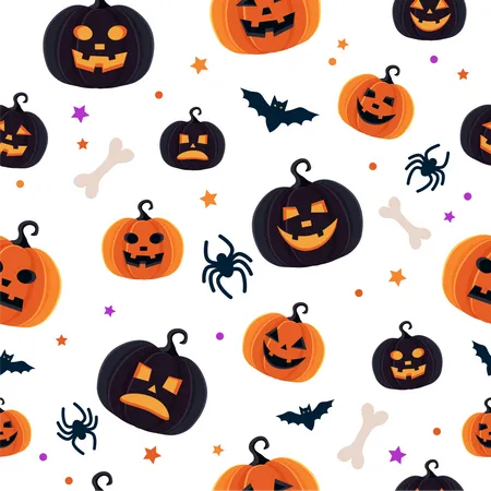 Halloween pattern  Illustration