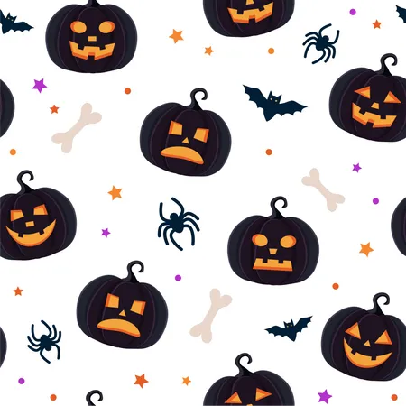 Halloween pattern  Illustration