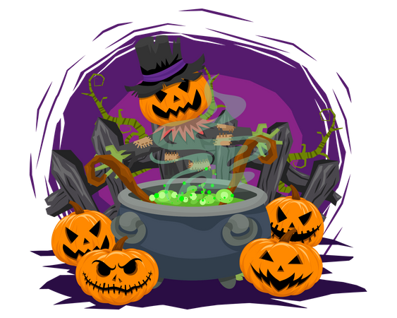 Halloween Potion Illustration