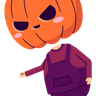 illustration for halloween pumpkin