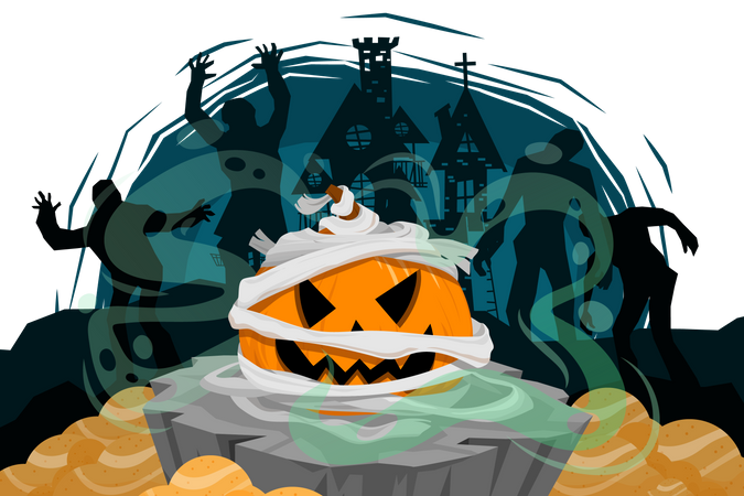 Halloween Pumpkin  Illustration