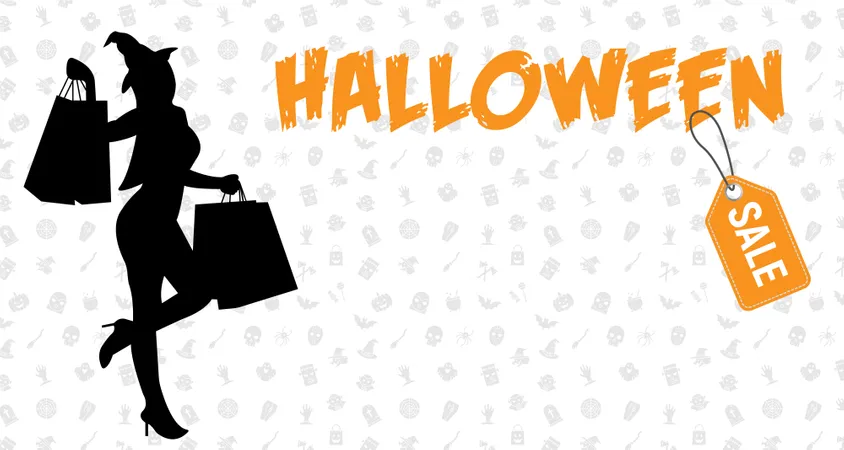 Halloween Sale Background  Illustration
